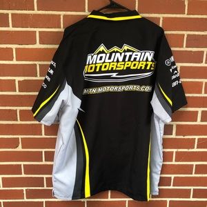 Mountain Motorsports shirt sleeve snap on button up